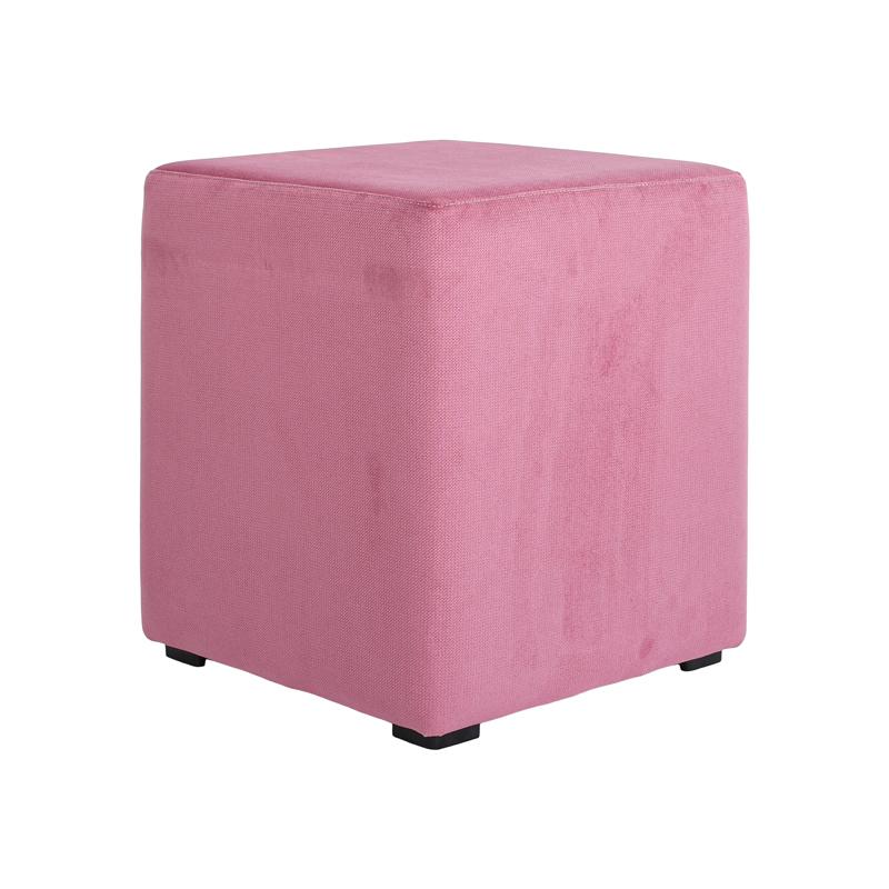 ΤΑΜΠΟΥΡΕ-ΣΚΑΜΠΟ ΤΕΤΡΑΓΩΝΟ Boxy ΡΟΖ ΧΡΩΜΑ 35x35x41εκ