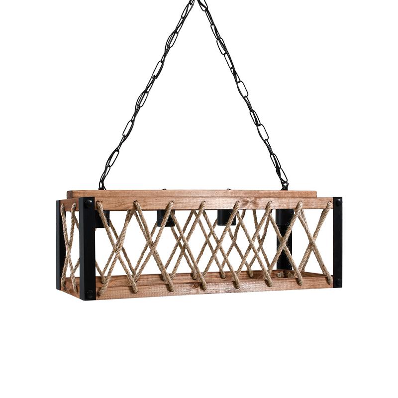 ΤΕΤΡΑΦΩΤΟ FL303 ΜΑΥΡΟ-ΚΑΦΕ ΧΡΩΜΑ Ε27 64x20x17εκ