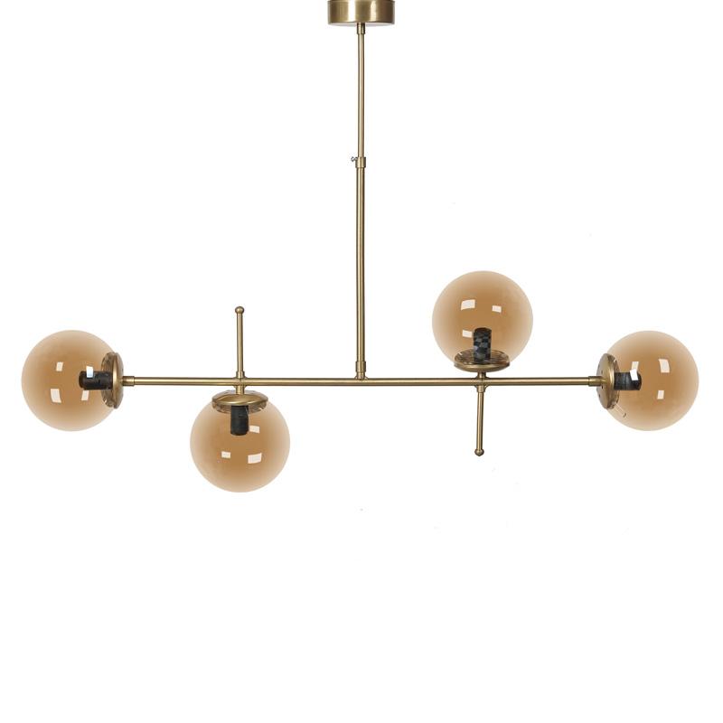 ΤΕΤΡΑΦΩΤΟ ΚΡΕΜΑΣΤΟ ΦΩΤΙΣΤΙΚΟ ΡΑΓΑ ΟΡΟΦΗΣ ΜΕΤΑΛΛΙΚΟ ΜΠΡΟΝΖΕ-ΜΕΛΙ ΧΡΩΜΑ Ε14 100x15x60εκ