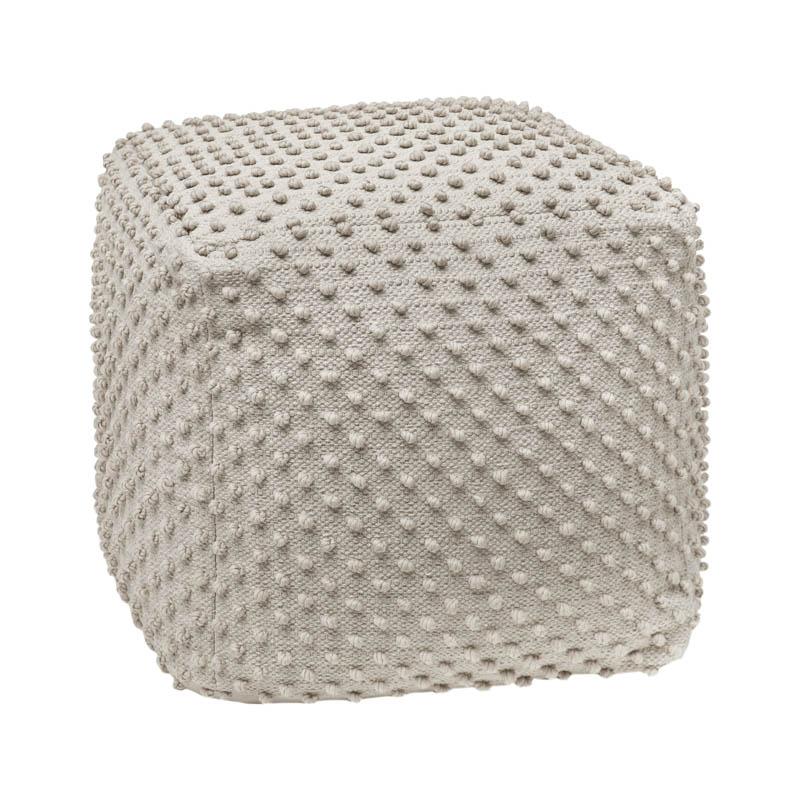 ΤΕΤΡΑΓΩΝΟ ΠΟΥΦ FL481 ΜΠΕΖ ΧΡΩΜΑ 45x45x45εκ