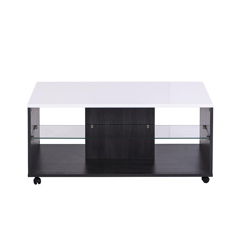 ΤΡΑΠΕΖΑΚΙ ΣΑΛΟΝΙΟΥ BERT BLACK GREY WOOD-ΛΑΚΚΑ 101x60x45εκ - Image 3