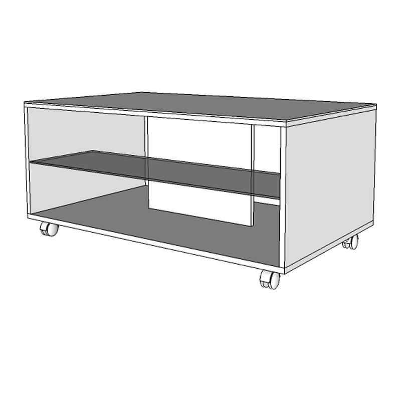 ΤΡΑΠΕΖΑΚΙ ΣΑΛΟΝΙΟΥ BERT BLACK GREY WOOD-ΛΑΚΚΑ 101x60x45εκ - Image 6