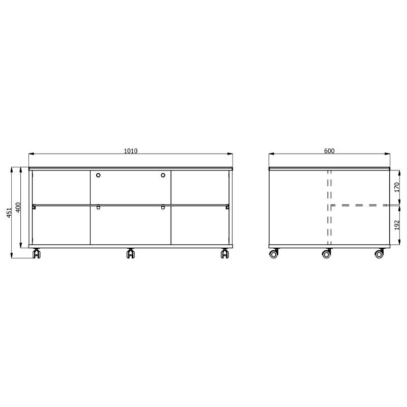 ΤΡΑΠΕΖΑΚΙ ΣΑΛΟΝΙΟΥ BERT ΓΚΡΙ CONCRETE-ΛΕΥΚΗ ΛΑΚΑ 101x60x45εκ - Image 6