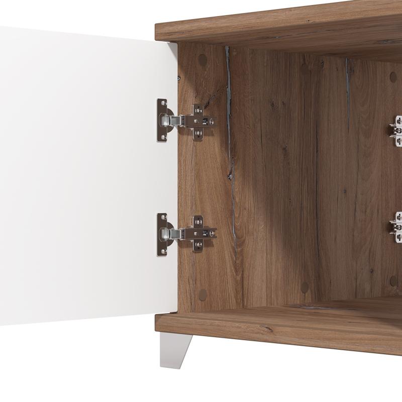 ΤΡΑΠΕΖΑΚΙ ΣΑΛΟΝΙΟΥ BURGUNDY ΛΕΥΚΟ-FLAGSTAFF OAK-ΛΕΥΚΟ HIGH GLOSS FOIL 118x60x48,5εκ s.p.k - Image 5