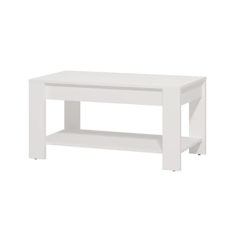 ΤΡΑΠΕΖΑΚΙ ΣΑΛΟΝΙΟΥ CLENT ΛΕΥΚΟ ΧΡΩΜΑ 90x50x45εκ - Image 4