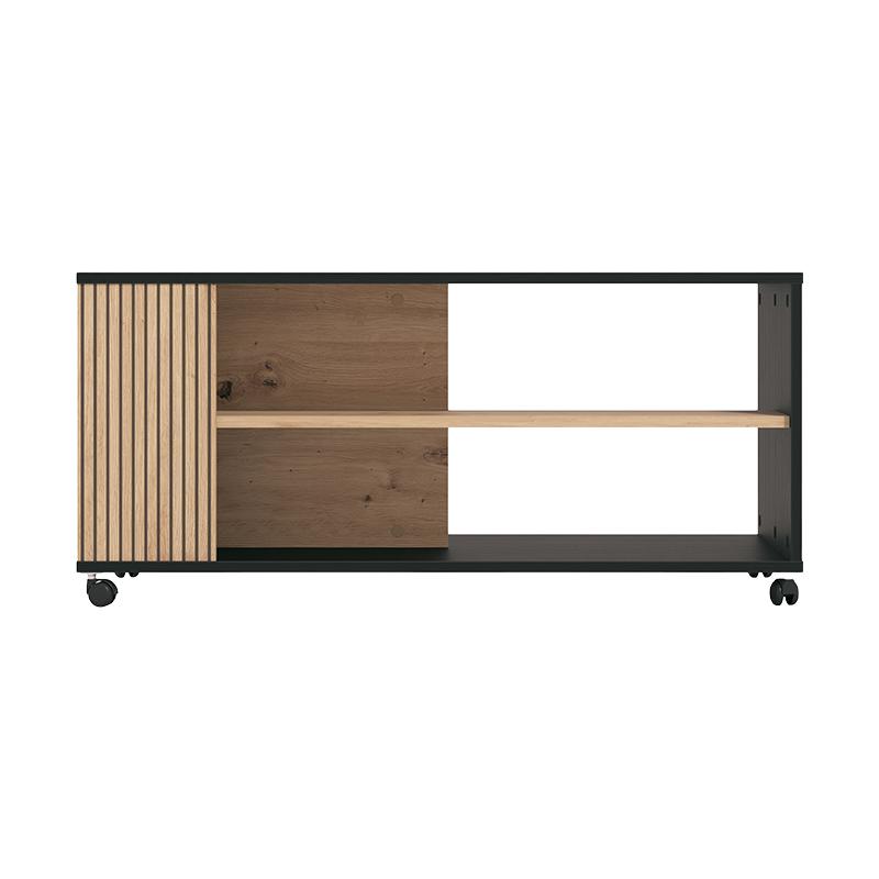ΤΡΑΠΕΖΑΚΙ ΣΑΛΟΝΙΟΥ CORREZE ΜΑΥΡΟ OAK-ARTISAN OAK 101x55x47εκ - Image 5