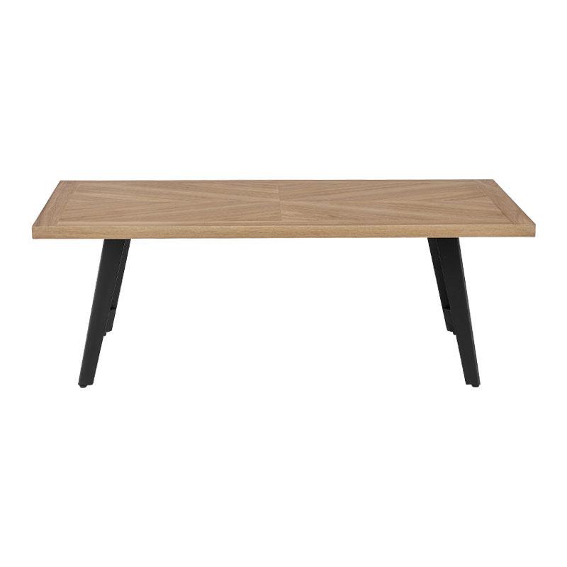 ΤΡΑΠΕΖΑΚΙ ΣΑΛΟΝΙΟΥ FL1564 SONOMA MDF ΜΕ ΜΑΥΡΑ ΠΟΔΙΑ 130x70x45εκ - Image 3