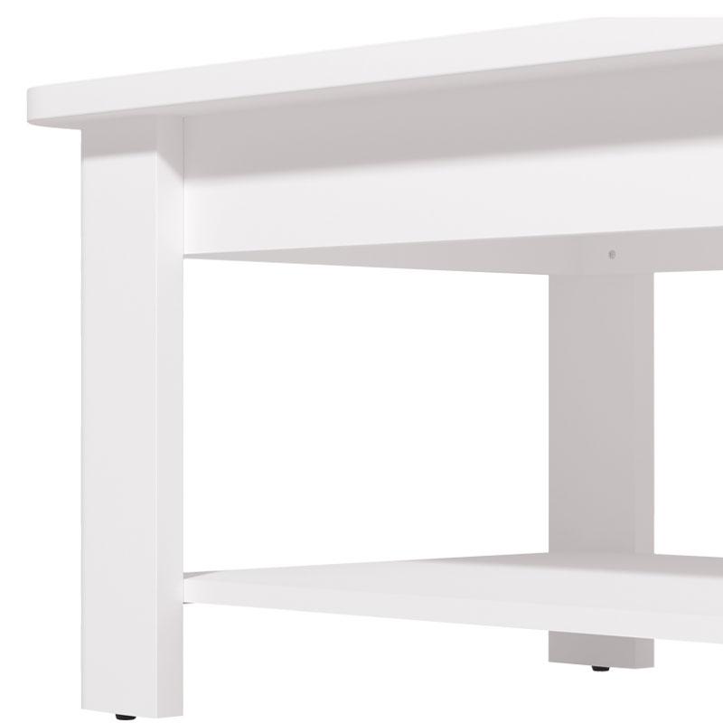 ΤΡΑΠΕΖΑΚΙ ΣΑΛΟΝΙΟΥ JERSEY ΛΕΥΚΟ-ΛΕΥΚΟ HIGH GLOSS FOIL 124x60x45εκ - Image 4