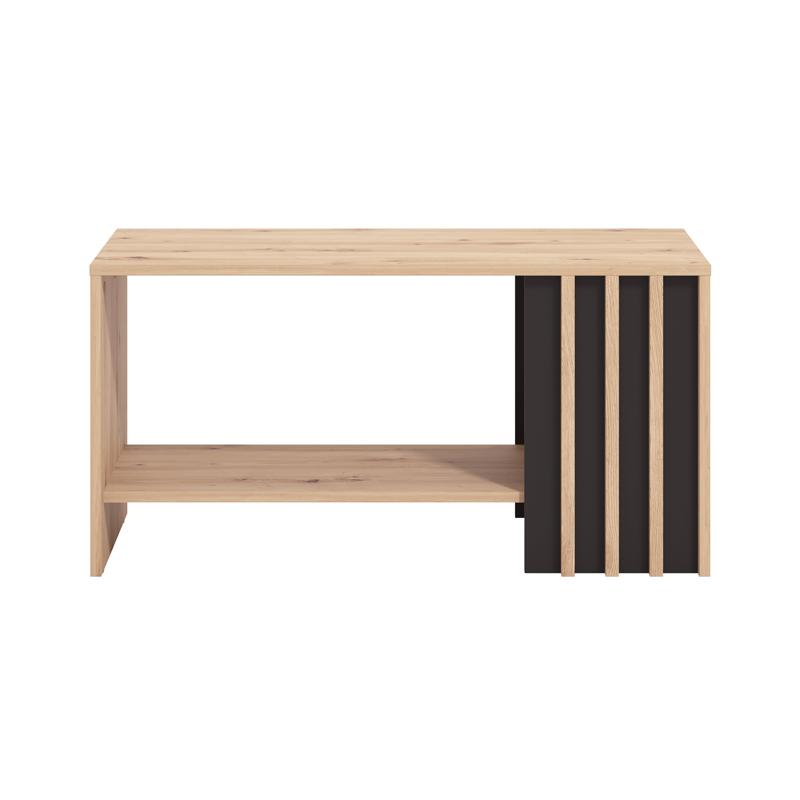 ΤΡΑΠΕΖΑΚΙ ΣΑΛΟΝΙΟΥ LAVAL ARTISAN ΟΑΚ/ΜΑΥΡΟ 90x50x46εκ - Image 3