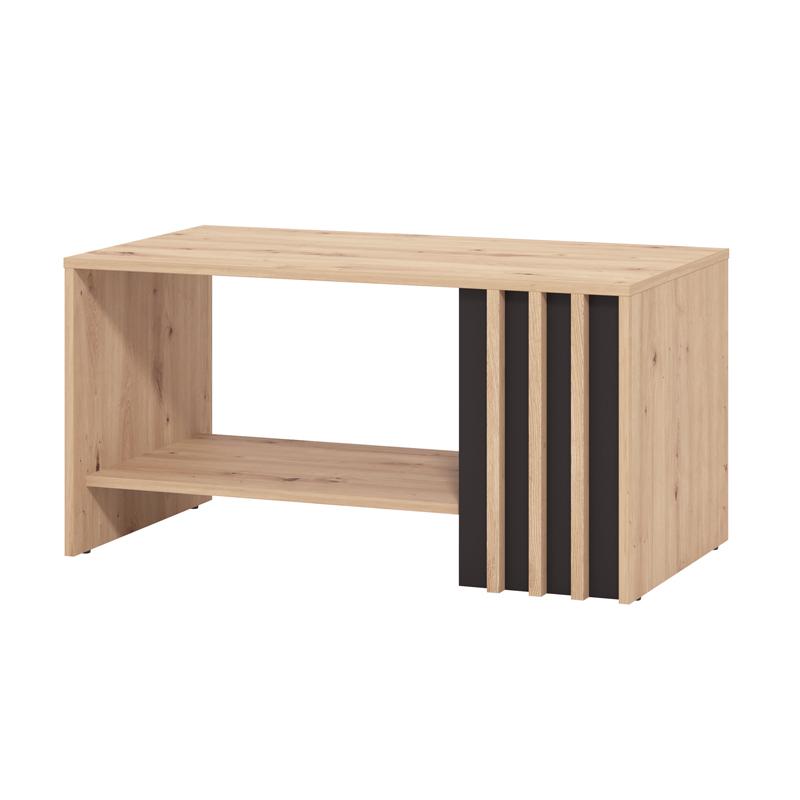 ΤΡΑΠΕΖΑΚΙ ΣΑΛΟΝΙΟΥ LAVAL ARTISAN ΟΑΚ/ΜΑΥΡΟ 90x50x46εκ - Image 4