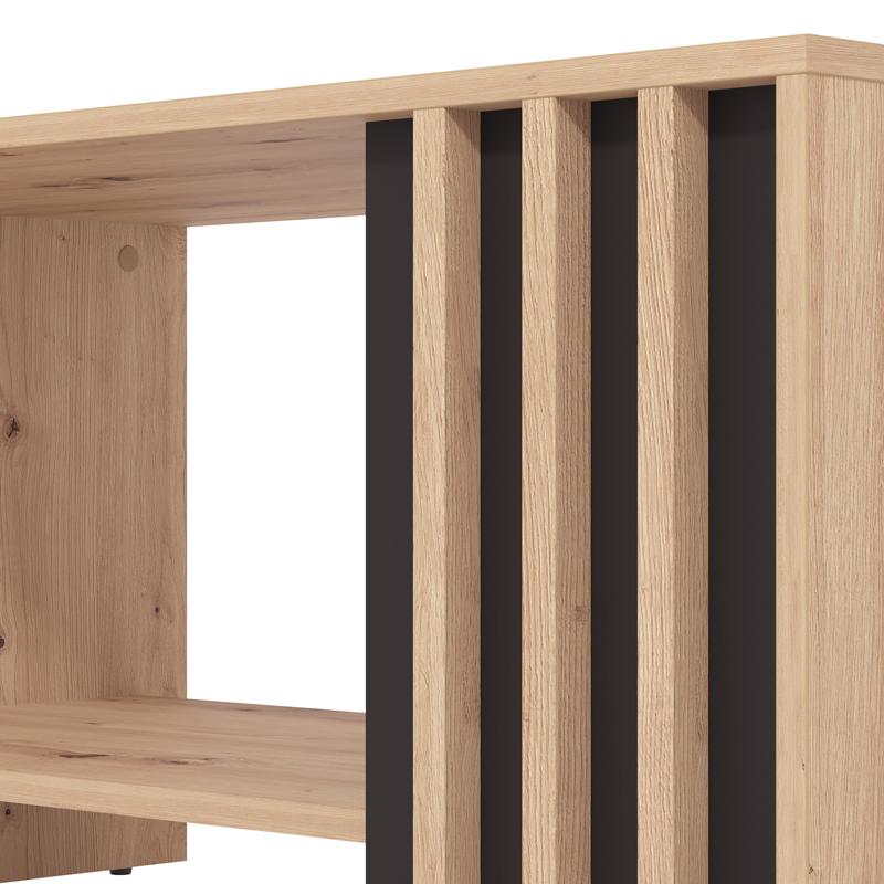 ΤΡΑΠΕΖΑΚΙ ΣΑΛΟΝΙΟΥ LAVAL ARTISAN ΟΑΚ/ΜΑΥΡΟ 90x50x46εκ - Image 5