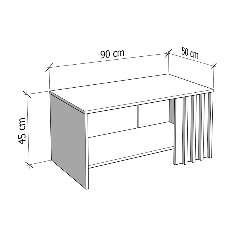 ΤΡΑΠΕΖΑΚΙ ΣΑΛΟΝΙΟΥ LAVAL ARTISAN ΟΑΚ/ΜΑΥΡΟ 90x50x46εκ - Image 7