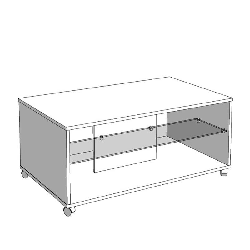 ΤΡΑΠΕΖΑΚΙ ΣΑΛΟΝΙΟΥ NORTE ARTISAN OAK-CARBON 101x60x45εκ - Image 5