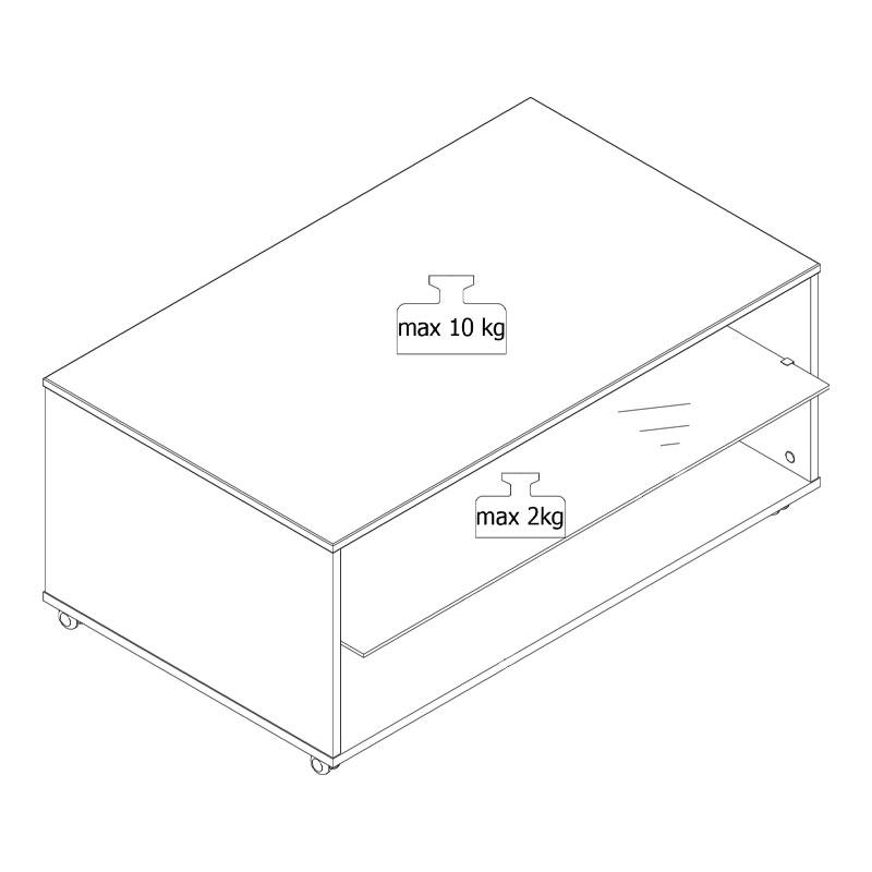 ΤΡΑΠΕΖΑΚΙ ΣΑΛΟΝΙΟΥ NORTE ARTISAN OAK-CARBON 101x60x45εκ - Image 7