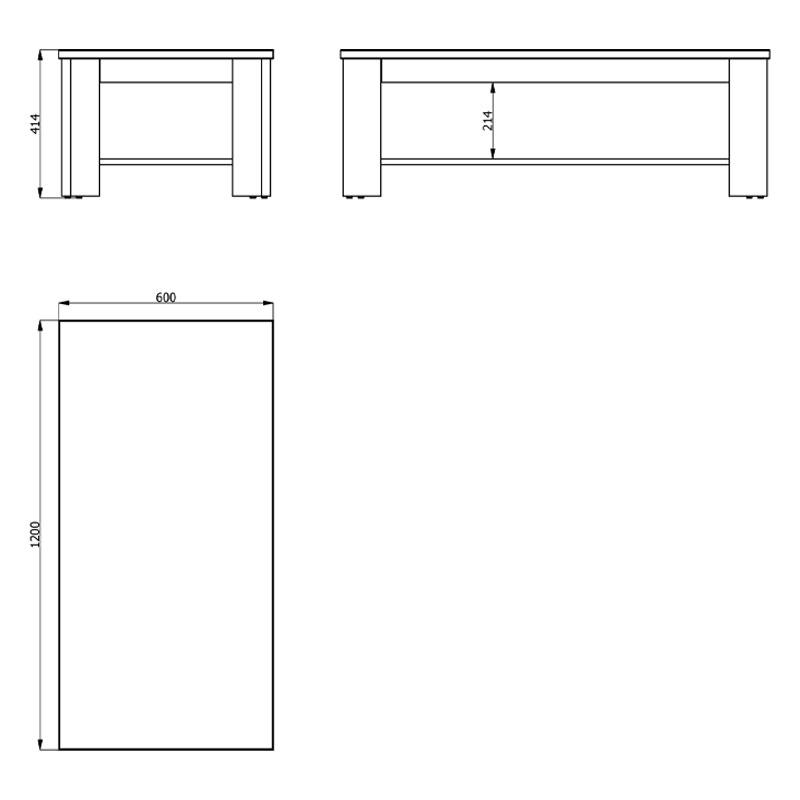 ΤΡΑΠΕΖΑΚΙ ΣΑΛΟΝΙΟΥ Oscar KS GREY OAK 120x60x41εκ - Image 7