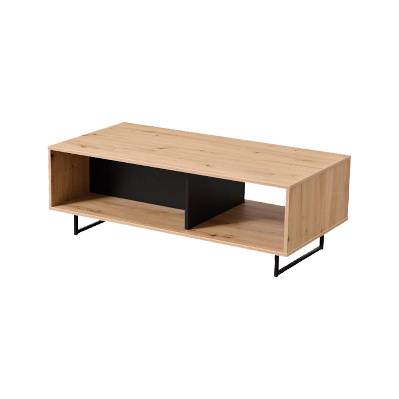 ΤΡΑΠΕΖΑΚΙ ΣΑΛΟΝΙΟΥ SARDINIA ARTISAN OAK / ΜΑΥΡΟ 120.5x60.5x42.5εκ srd - Image 3