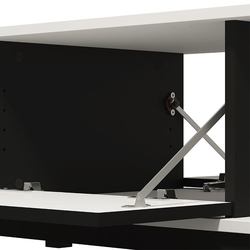 ΤΡΑΠΕΖΑΚΙ ΣΑΛΟΝΙΟΥ SARTHE ΛΕΥΚΟ-ΜΑΥΡΟ-ΜΑΥΡΟ MAT 121x55x41εκ n.t.v - Image 5