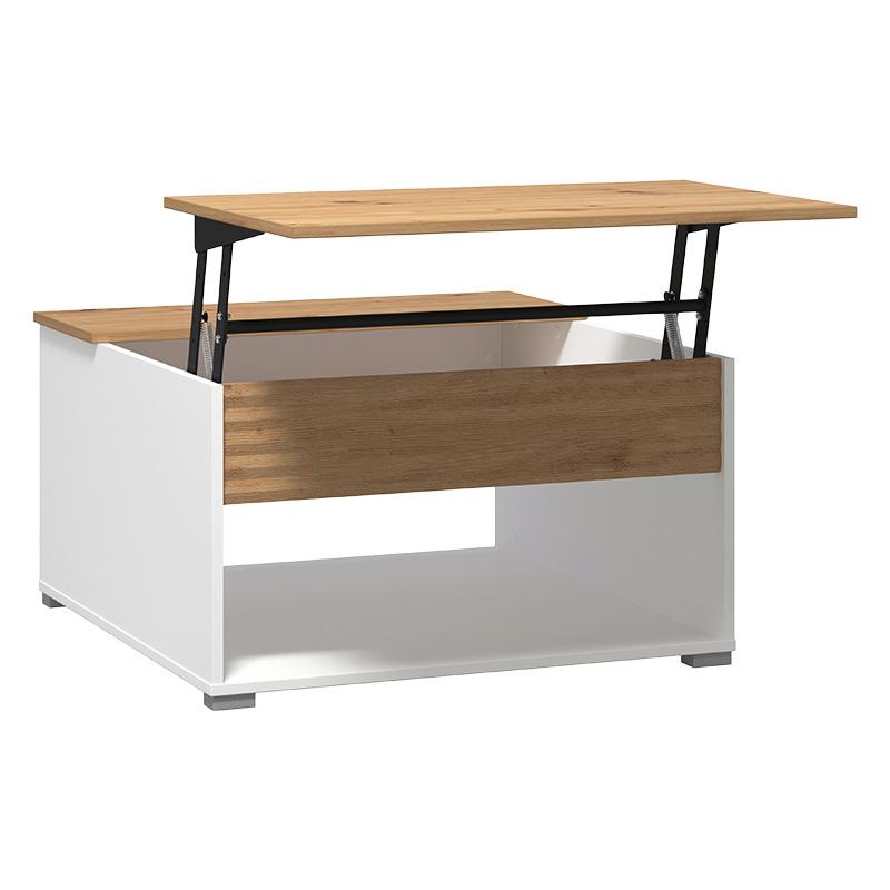 ΤΡΑΠΕΖΑΚΙ ΣΑΛΟΝΙΟΥ TARANTO ΛΕΥΚΟ-ARTISAN 80x80x45εκ - Image 4