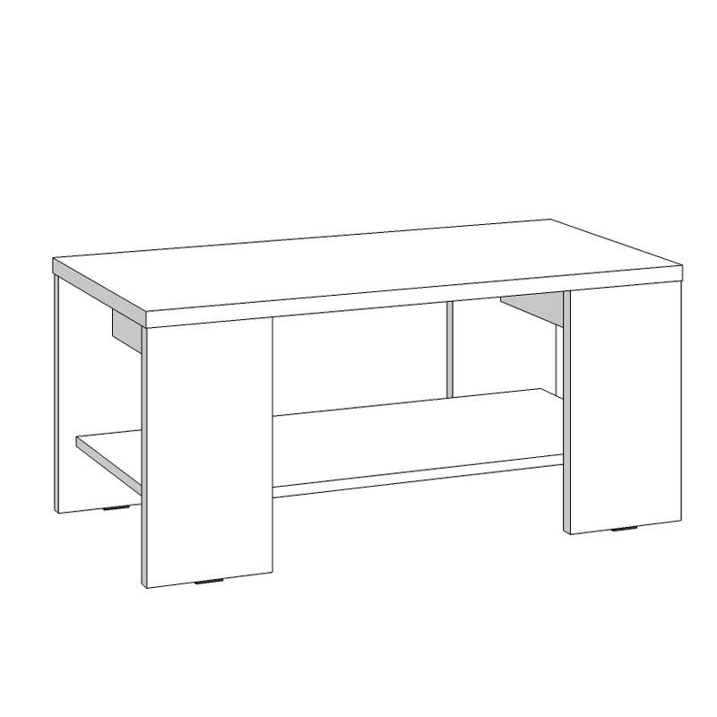 ΤΡΑΠΕΖΑΚΙ ΣΑΛΟΝΙΟΥ UNION GREY OAK 90x50x41εκ - Image 4