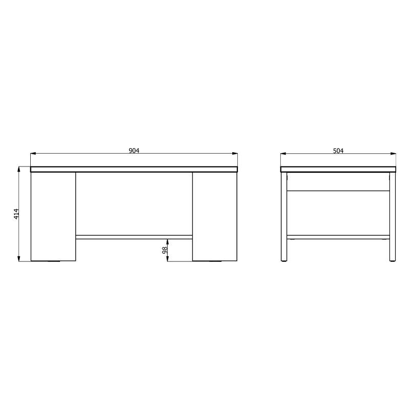ΤΡΑΠΕΖΑΚΙ ΣΑΛΟΝΙΟΥ UNION SONOMA OAK 90x50x41εκ - Image 4