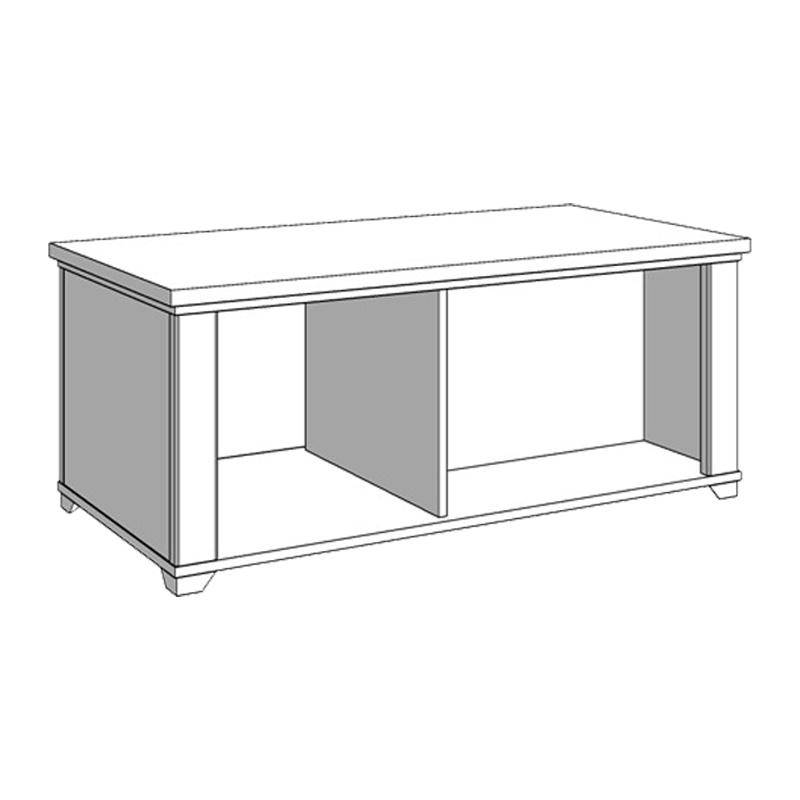 ΤΡΑΠΕΖΑΚΙ ΣΑΛΟΝΙΟΥ VALENCIA ΛΕΥΚΟ-ARTISAN OAΚ-ΛΕΥΚΟ ΜΑΤ 115x55x47,5εκ - Image 6