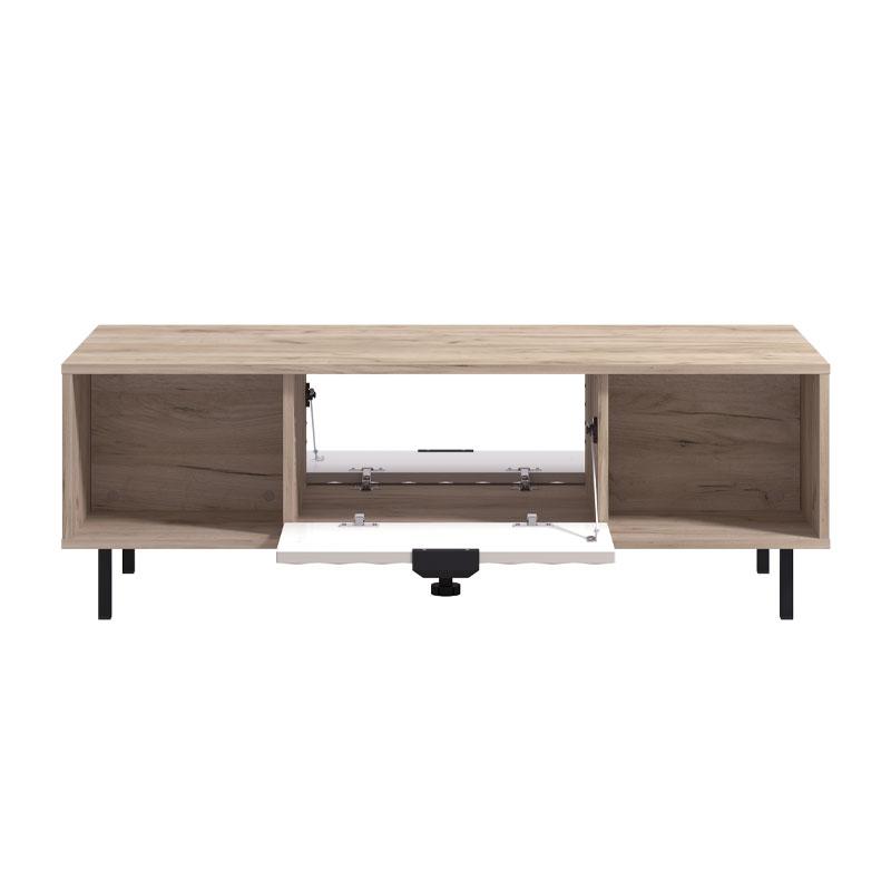 ΤΡΑΠΕΖΑΚΙ ΣΑΛΟΝΙΟΥ VANDEA GREY OAK-CASHMERE 121x55x42εκ - Image 5