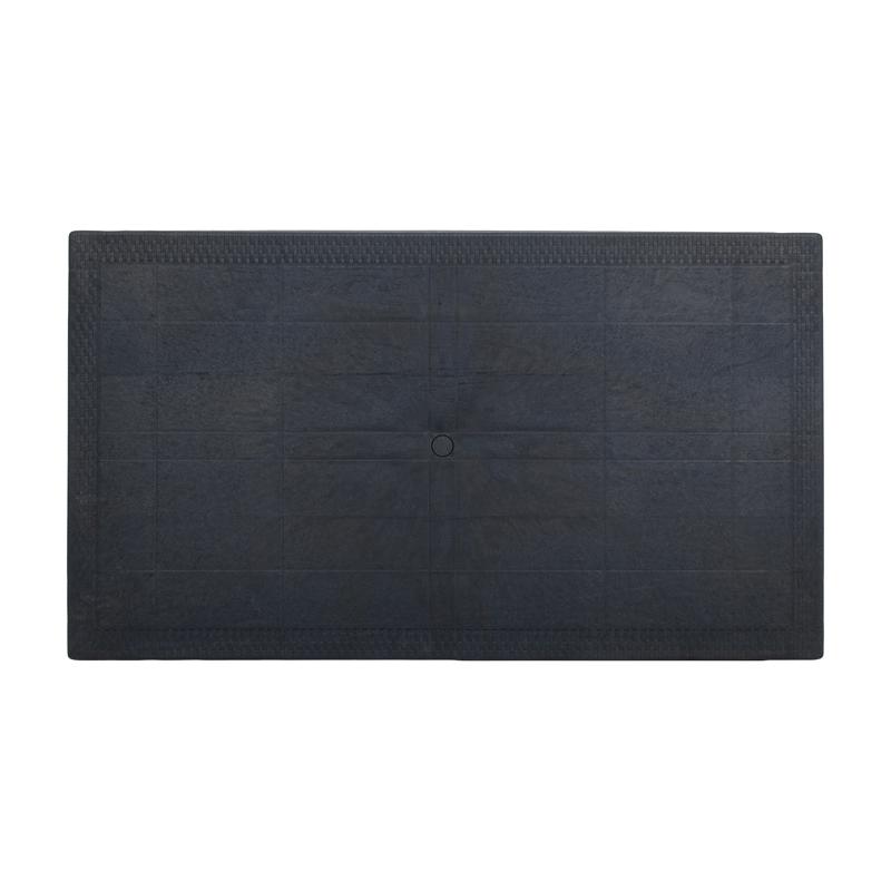 ΤΡΑΠΕΖΙ ΕΞΟΧΗΣ Baltic ΑΝΘΡΑΚΙ ΧΡΩΜΑ 120x70x75εκ - Image 4