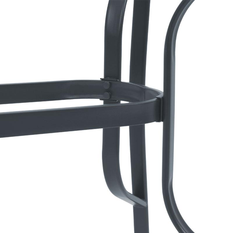 ΤΡΑΠΕΖΙ ΕΞΟΧΗΣ STEEL ΓΚΡΙ 120x70x70εκ g.r.d - Image 5