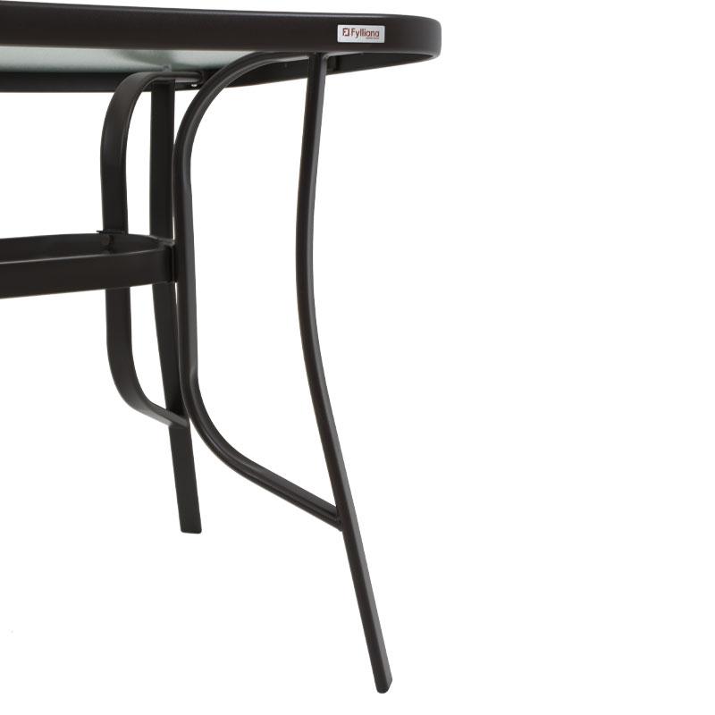 ΤΡΑΠΕΖΙ ΕΞΟΧΗΣ STEEL ΚΑΦΕ 150x90x70εκ g.r.d - Image 7