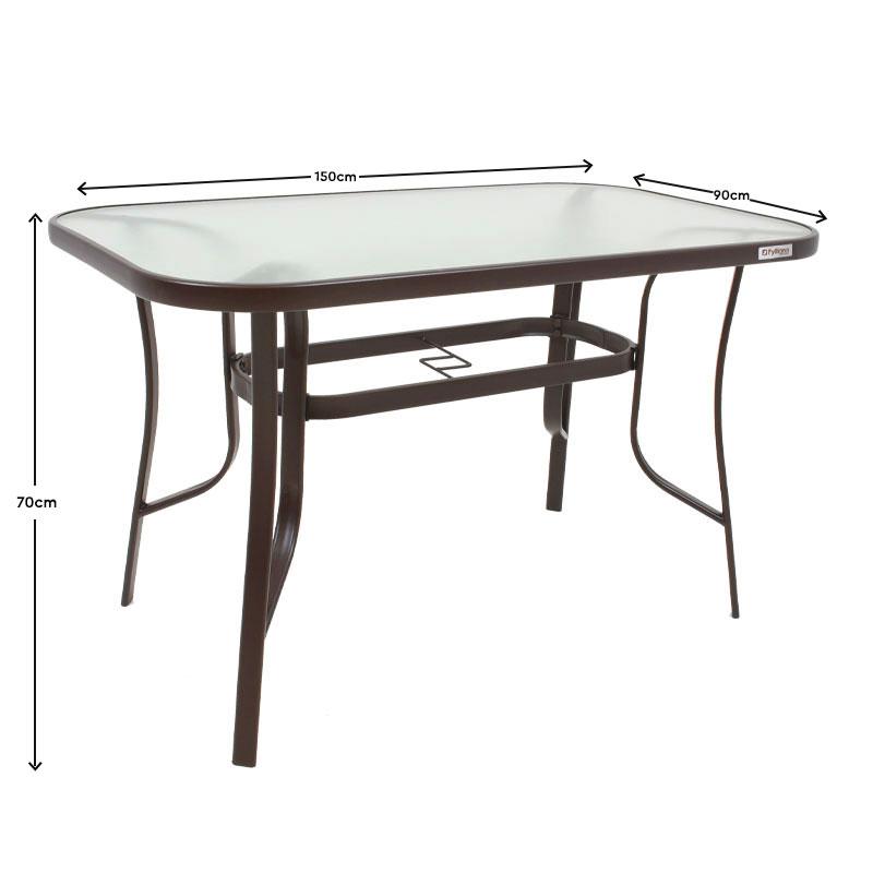 ΤΡΑΠΕΖΙ ΕΞΟΧΗΣ STEEL ΚΑΦΕ 150x90x70εκ g.r.d - Image 8