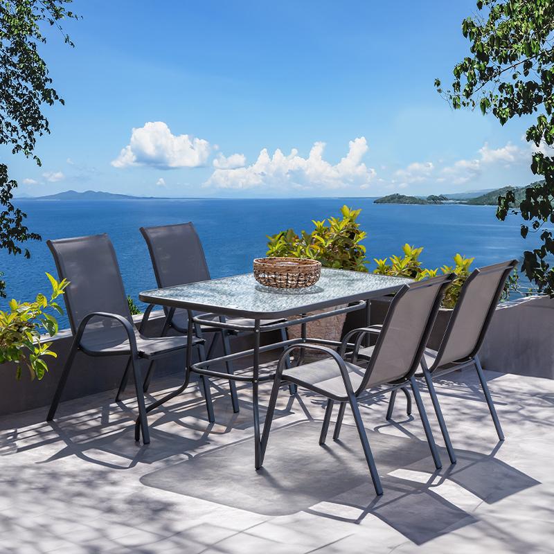 ΤΡΑΠΕΖΙ ΚΗΠΟΥ 028 ΓΚΡΙ ΧΡΩΜΑ 120x70x70εκ grd - Image 2