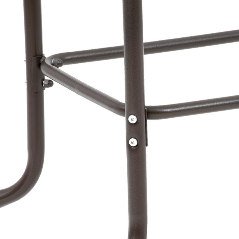 ΤΡΑΠΕΖΙ ΚΗΠΟΥ 028 ΚΑΦΕ ΧΡΩΜΑ 120x70x70εκ grd - Image 6