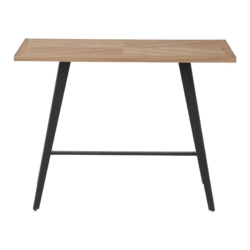 ΤΡΑΠΕΖΙ ΜΠΑΡ FL1564 SONOMA MDF ΜΕ ΜΑΥΡΑ ΠΟΔΙΑ 140x70x105εκ - Image 3