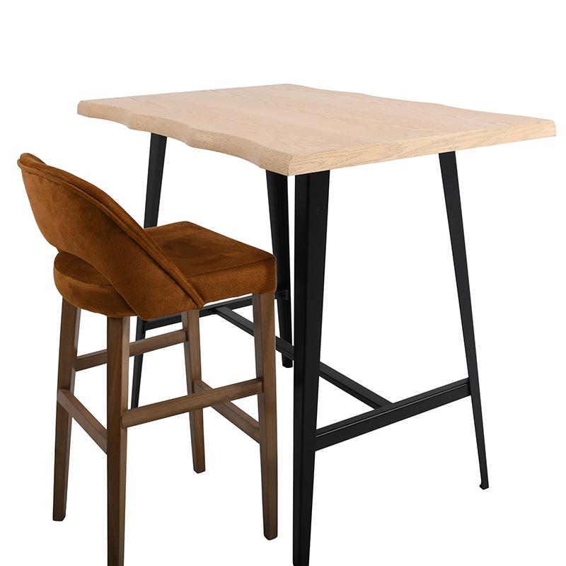 ΤΡΑΠΕΖΙ ΜΠΑΡ 23C ΦΥΣΙΚΟ ΧΡΩΜΑ 120x80x105εκ - Image 7