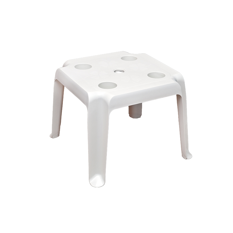 ΤΡΑΠΕΖΙ ΠΑΡΑΛΙΑΣ ΜΕ ΠΟΤΗΡΟΘΗΚΕΣ SUN ΛΕΥΚΟ 40x45x45