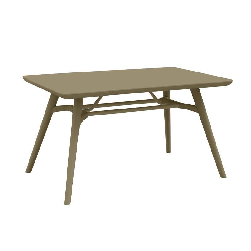 ΤΡΑΠΕΖΙ ΚΗΠΟΥ ΜΕ ABS ΕΠΙΦΑΝΕΙΑ FL8863 CAPPUCCINO ΧΡΩΜΑ 135x79x75εκ