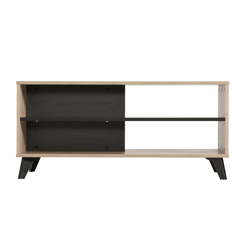ΤΡΑΠΕΖΙ ΣΑΛΟΝΙΟΥ UMBRIA KS GREY OAK-ΜΑΥΡΟ 101x50x47εκ m.b.r - Image 3