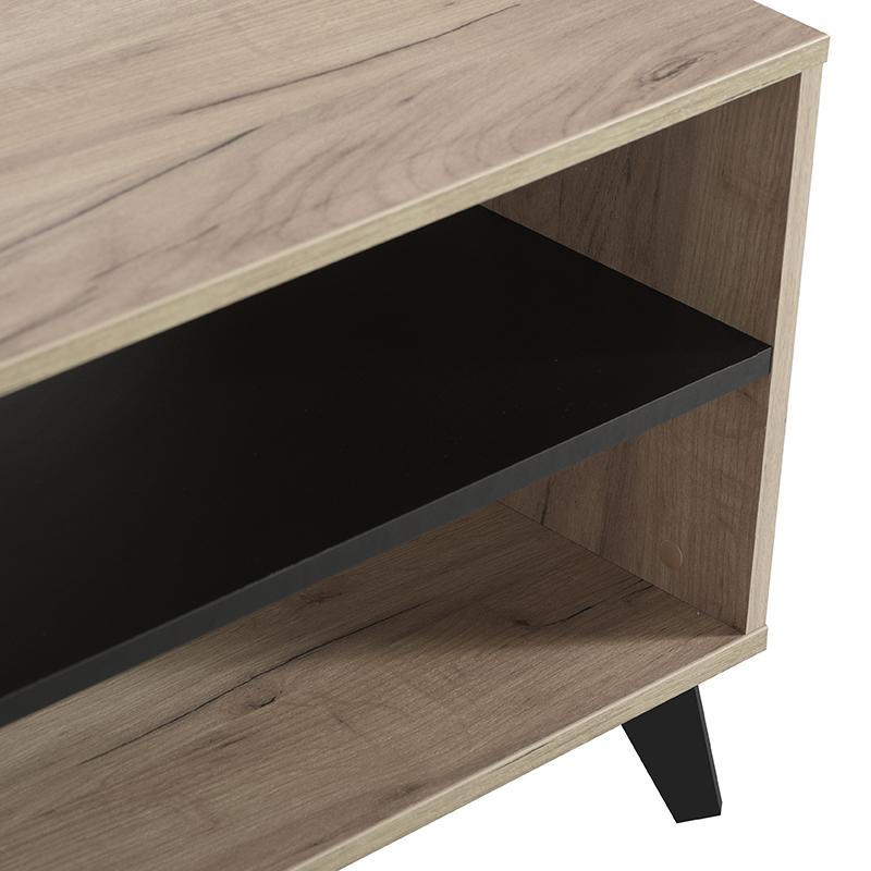 ΤΡΑΠΕΖΙ ΣΑΛΟΝΙΟΥ UMBRIA KS GREY OAK-ΜΑΥΡΟ 101x50x47εκ m.b.r - Image 4