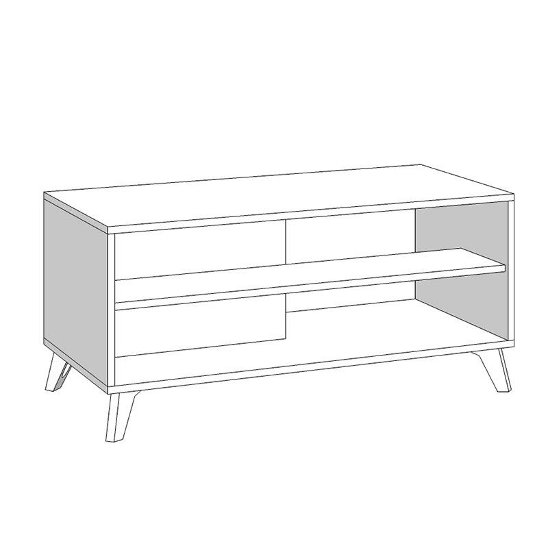 ΤΡΑΠΕΖΙ ΣΑΛΟΝΙΟΥ UMBRIA KS GREY OAK-ΜΑΥΡΟ 101x50x47εκ m.b.r - Image 5