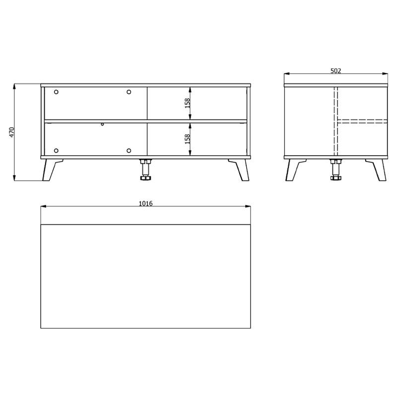 ΤΡΑΠΕΖΙ ΣΑΛΟΝΙΟΥ UMBRIA KS GREY OAK-ΜΑΥΡΟ 101x50x47εκ m.b.r - Image 6