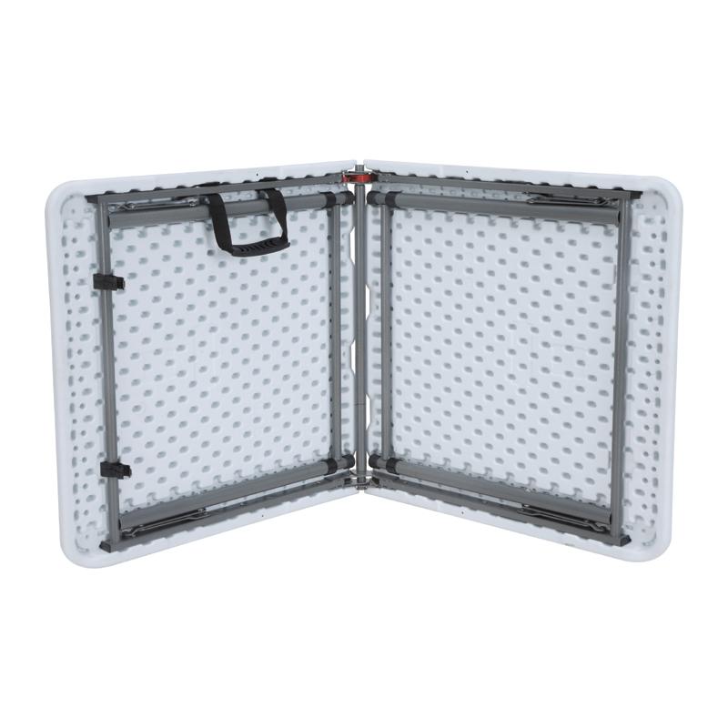 ΤΡΑΠΕΖΙ ΣΥΝΕΔΡΙΟΥ-CATERING ΛΕΥΚΟ 122x60x54-74 ΠΤΥΣΣΟΜΕΝΟ (ΒΑΛΙΤΣΑ) - Image 3