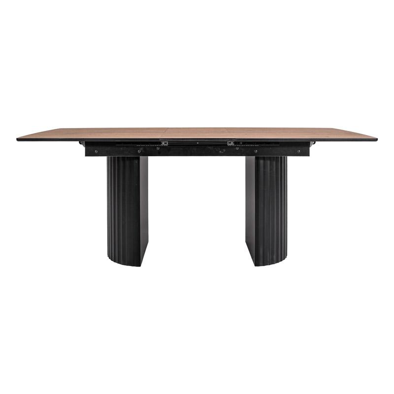 ΤΡΑΠΕΖΙ ΤΡΑΠΕΖΑΡΙΑΣ ΑΝΟΙΓΟΜΕΝΟ "Premium 2" RUSTIC OAK ΧΡΩΜΑ 160(+40)x90x75εκ - Image 4