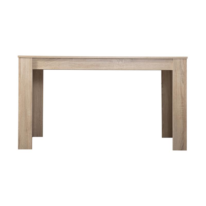 ΤΡΑΠΕΖΙ ΤΡΑΠΕΖΑΡΙΑΣ DOMUS 135 SONOMA OAK-ΛΕΥΚΟ 135x81x75εκ - Image 4