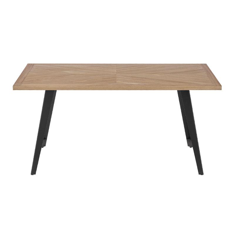 ΤΡΑΠΕΖΙ ΤΡΑΠΕΖΑΡΙΑΣ FL1564 SONOMA MDF ΜΕ ΜΑΥΡΑ ΠΟΔΙΑ 160x90x75εκ - Image 3