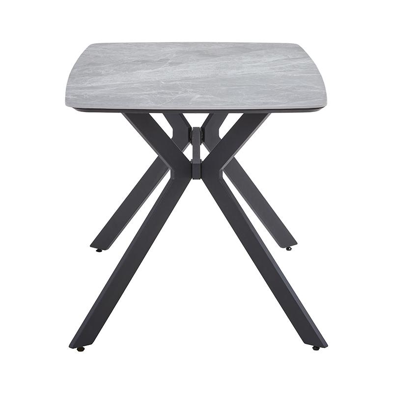 ΤΡΑΠΕΖΙ ΤΡΑΠΕΖΑΡΙΑΣ FL202 ΓΚΡΙ ΧΡΩΜΑ 160x90x75εκ - Image 3