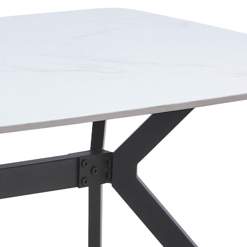 ΤΡΑΠΕΖΙ ΤΡΑΠΕΖΑΡΙΑΣ FL202 ΛΕΥΚΟ ΧΡΩΜΑ 130x80x75εκ - Image 4
