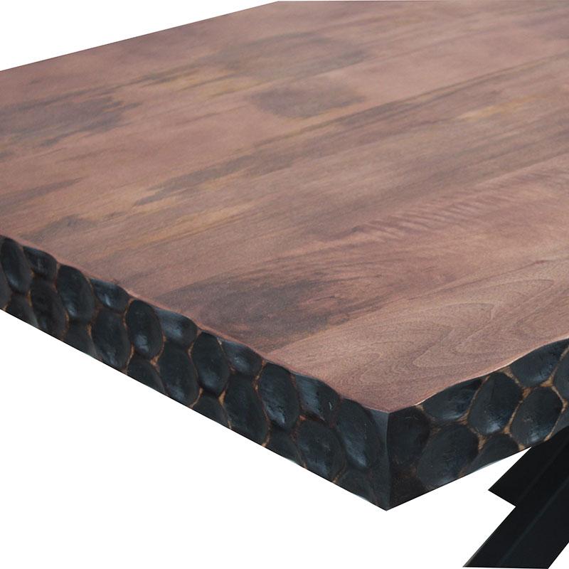 ΤΡΑΠΕΖΙ ΤΡΑΠΕΖΑΡΙΑΣ Amrita ΚΑΦΕ ΧΡΩΜΑ 160x90x75εκ - Image 4