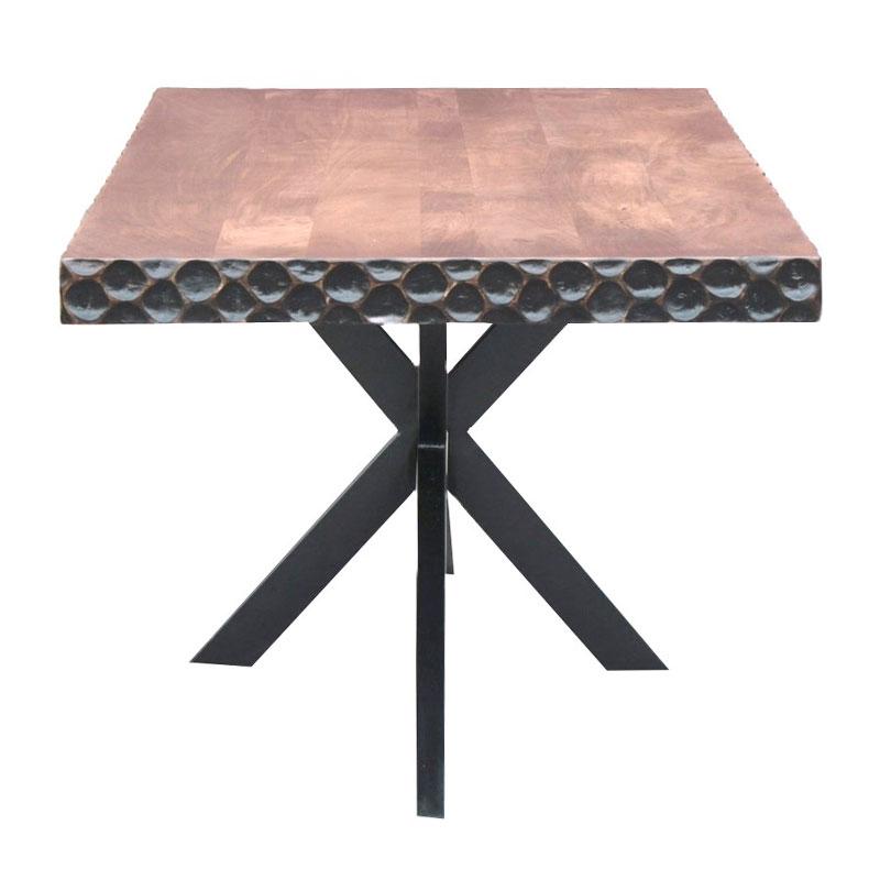 ΤΡΑΠΕΖΙ ΤΡΑΠΕΖΑΡΙΑΣ Amrita ΚΑΦΕ ΧΡΩΜΑ 180x90x75εκ - Image 3