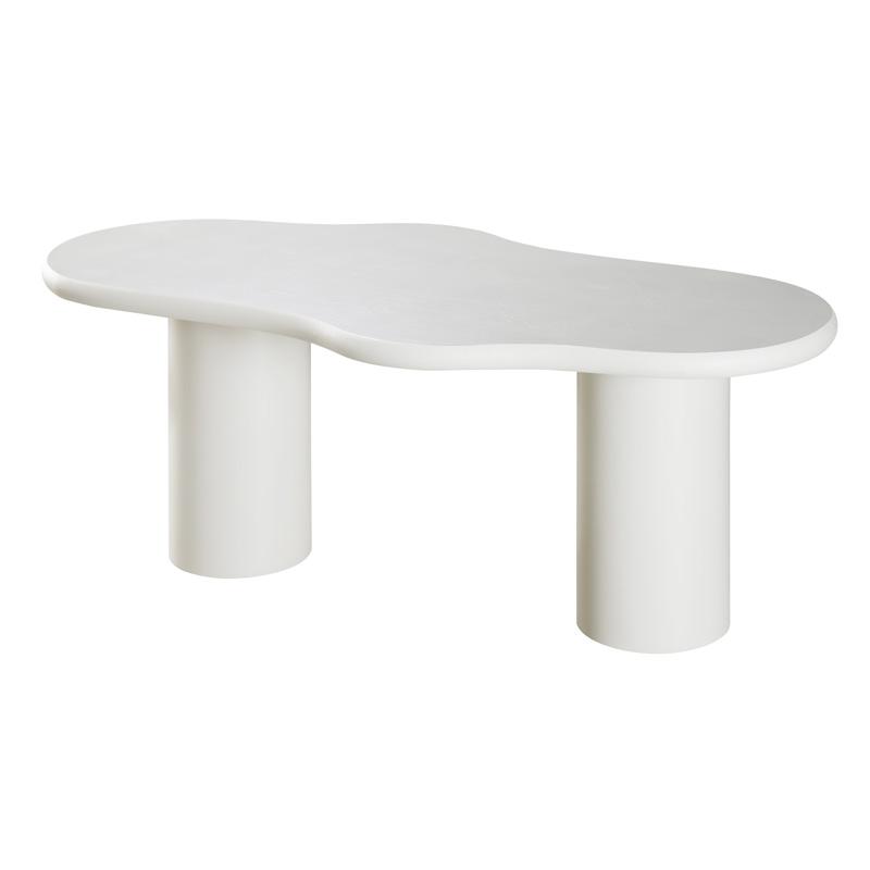 ΤΡΑΠΕΖΙ ΤΡΑΠΕΖΑΡΙΑΣ Concretto ΛΕΥΚΟ ΜΕ ΥΦΗ ΤΣΙΜΕΝΤΟΥ ΧΡΩΜΑ 180x900x76εκ