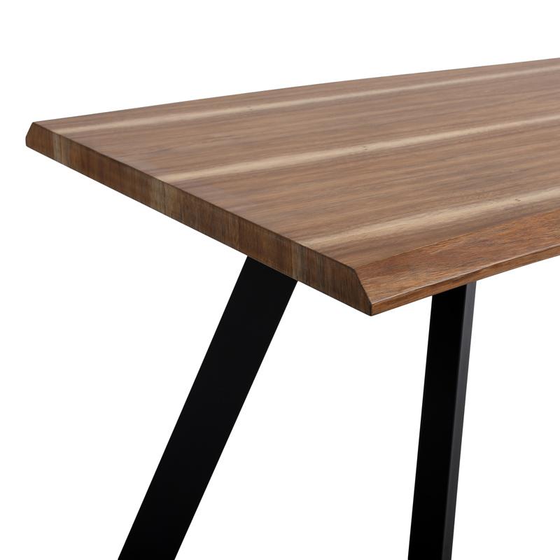 ΤΡΑΠΕΖΙ ΤΡΑΠΕΖΑΡΙΑΣ MDF ΜΕ ΚΑΠΛΑΜΑ ΑΚΑΚΙΑΣ ΦΥΣΙΚΟ ΧΡΩΜΑ 180x90x75εκ - Image 4